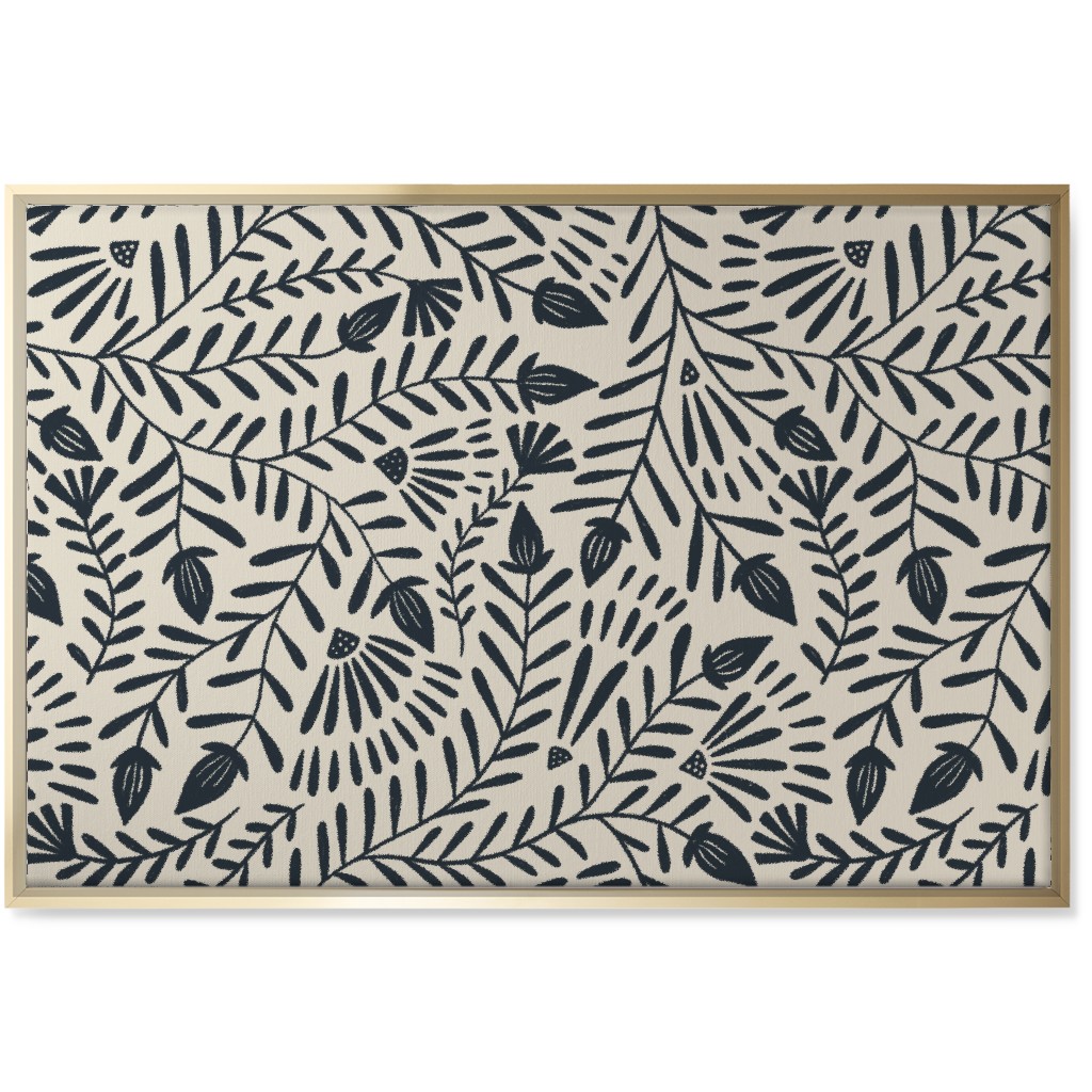 Ramona - Neutral Wall Art, Gold, Single piece, Canvas, 24x36, Beige