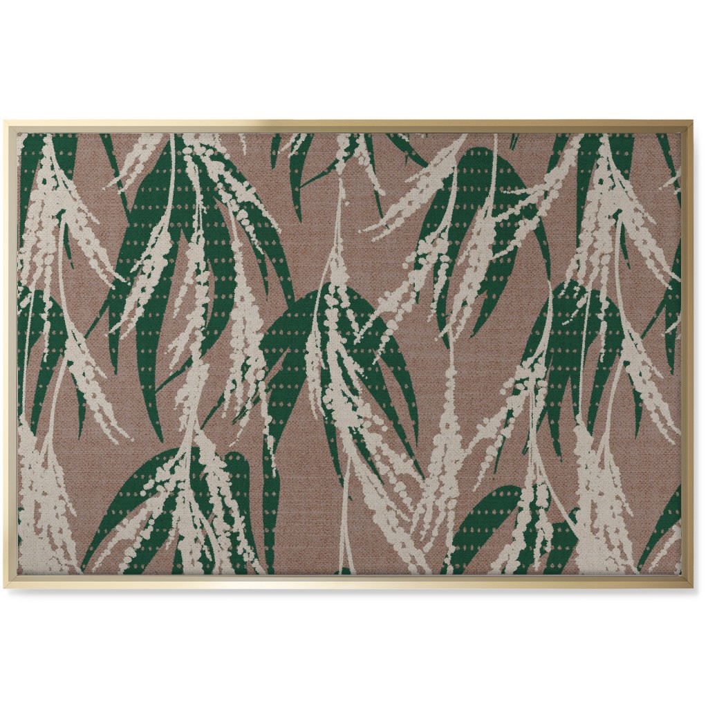 Vintage Palm Wall Art, Gold, Single piece, Canvas, 24x36, Beige
