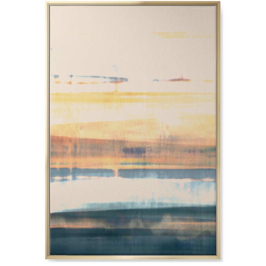 Industrial Landscape - Multi Wall Art, Gold, Single piece, Canvas, 24x36, Multicolor