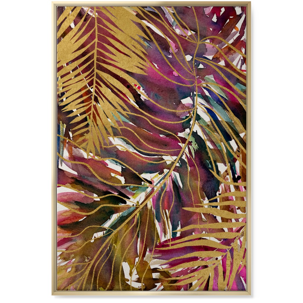 Key Biscayne Wall Art, Gold, Single piece, Canvas, 24x36, Multicolor