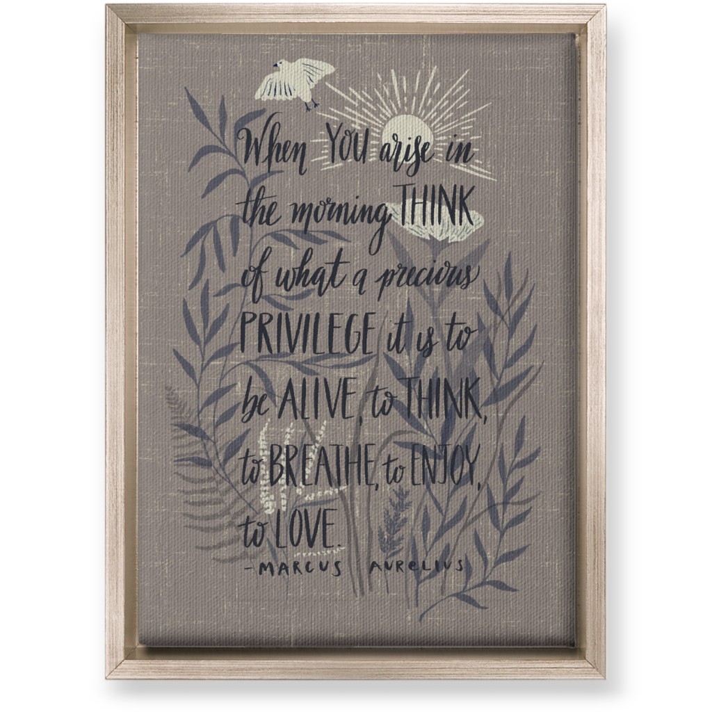 Precious Morning Wall Art, Metallic, Single piece, Canvas, 10x14, Gray