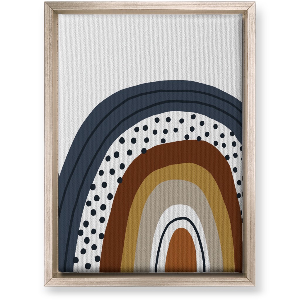 Rainbow - Neutral Wall Art, Metallic, Single piece, Canvas, 10x14, Brown