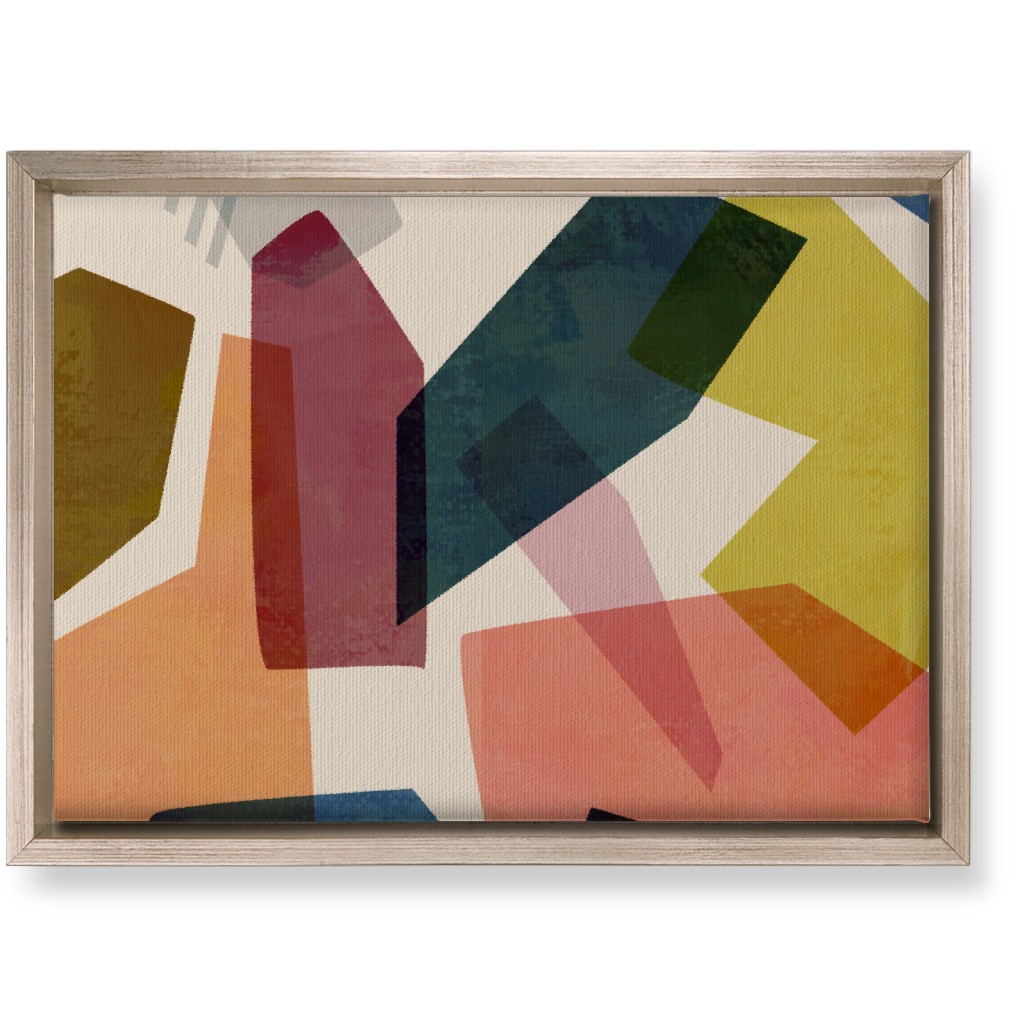 Color Block Wall Art, Metallic, Single piece, Canvas, 10x14, Multicolor
