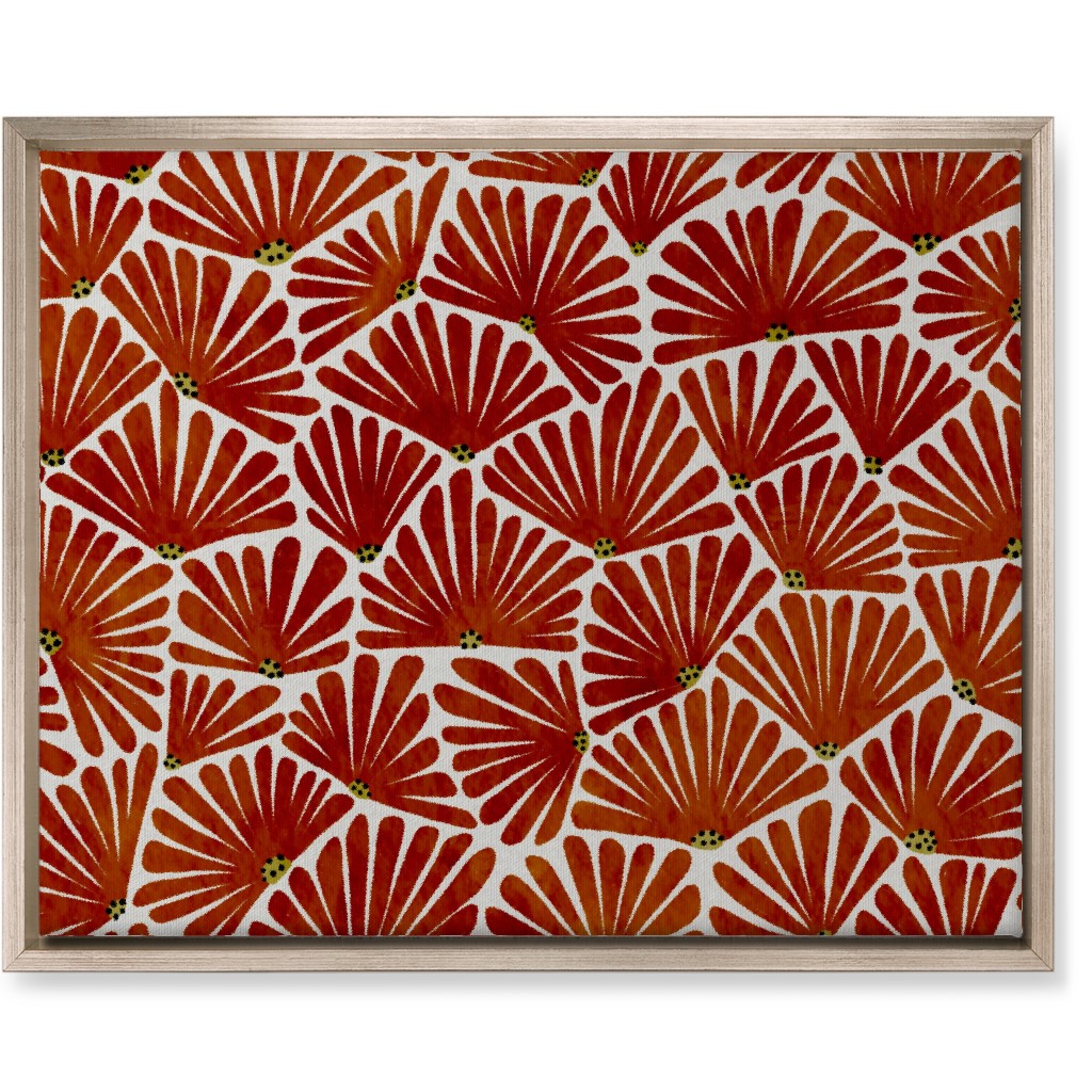 Solie Wall Art, Metallic, Single piece, Canvas, 16x20, Red