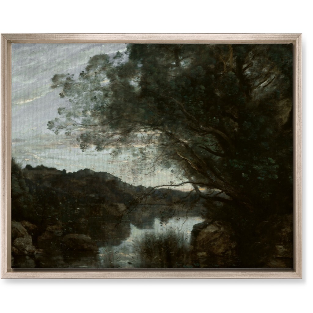 Lakeside Wall Art, Metallic, Single piece, Canvas, 16x20, Green