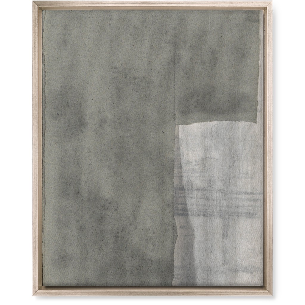 Right Graphite Diptych Wall Art, Metallic, Single piece, Canvas, 16x20, Gray, Gray