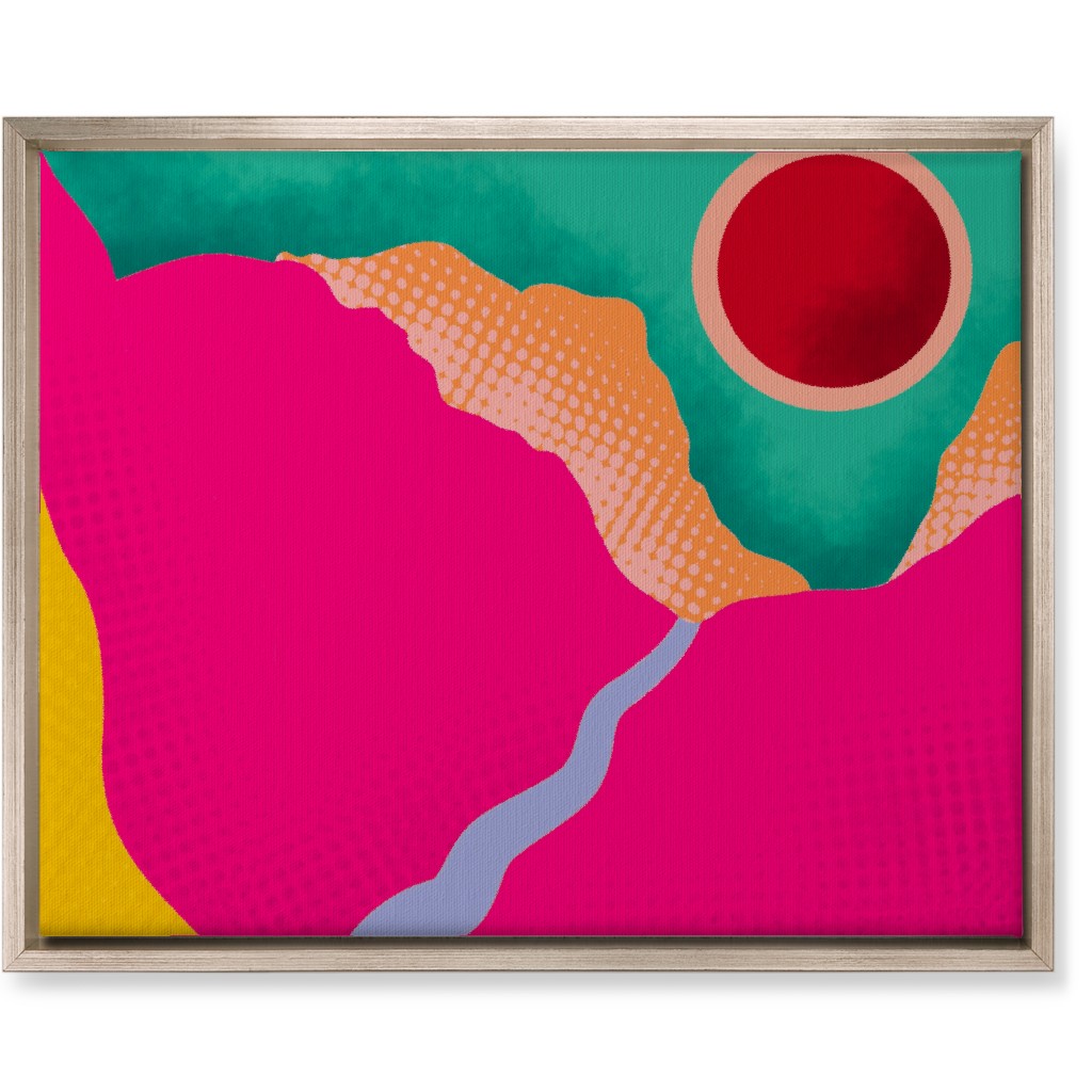 Mountains - Bold Wall Art, Metallic, Single piece, Canvas, 16x20, Multicolor