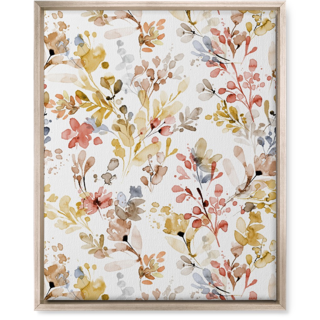 Wild Plants - Multi Wall Art, Metallic, Single piece, Canvas, 16x20, Multicolor