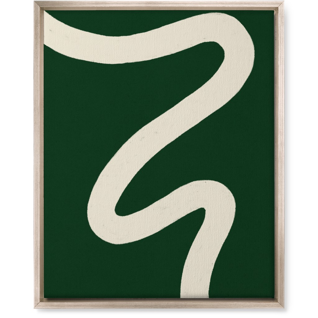 Tangled Brush Strokes Iv Wall Art, Metallic, Single piece, Canvas, 16x20, Green, Kale