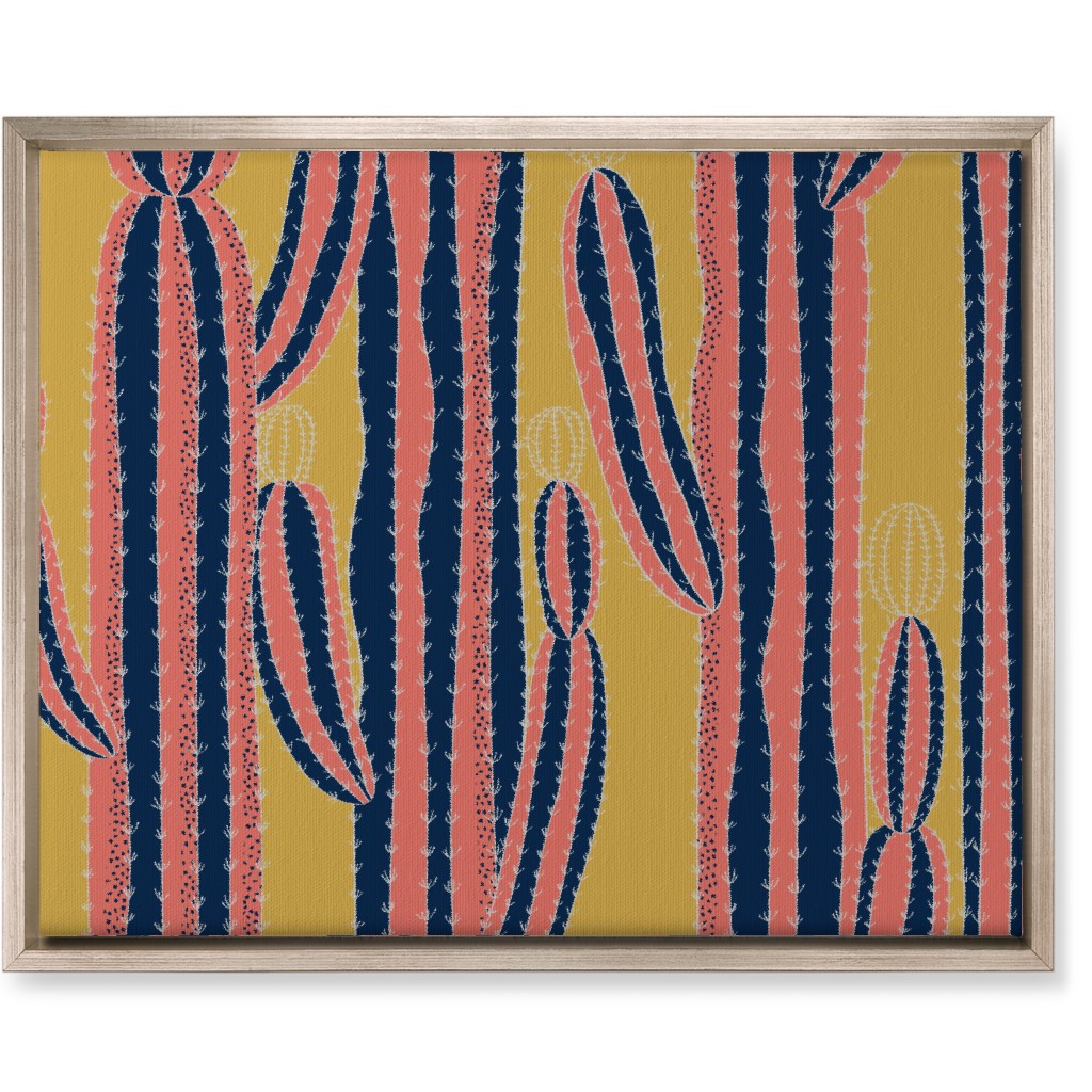 Saguaro Prickle - Multi Wall Art, Metallic, Single piece, Canvas, 16x20, Multicolor