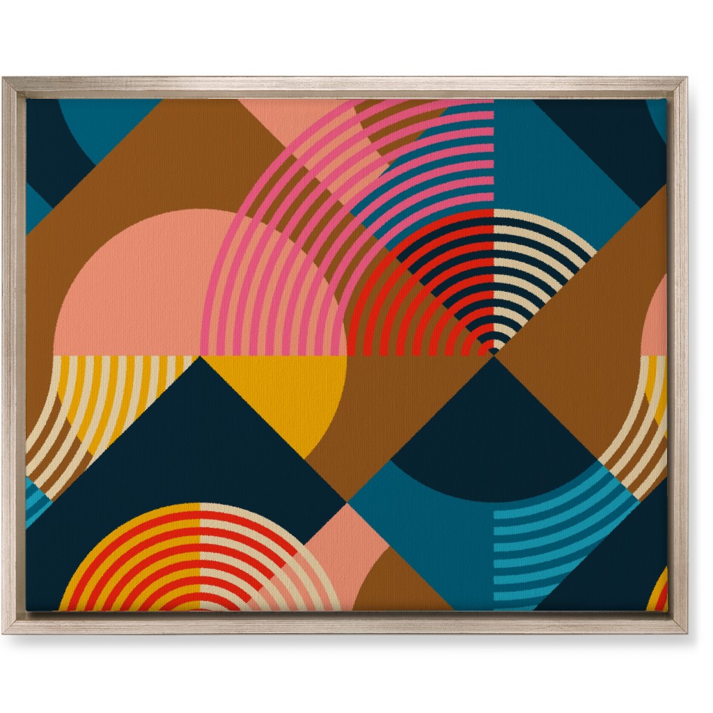 Sunset Over Denmark - Multi Wall Art, Metallic, Single piece, Canvas, 16x20, Multicolor