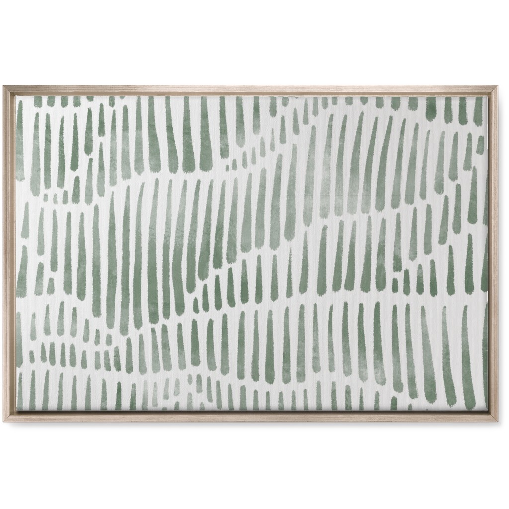 Appalachia - Olive Wall Art, Metallic, Single piece, Canvas, 20x30, Green