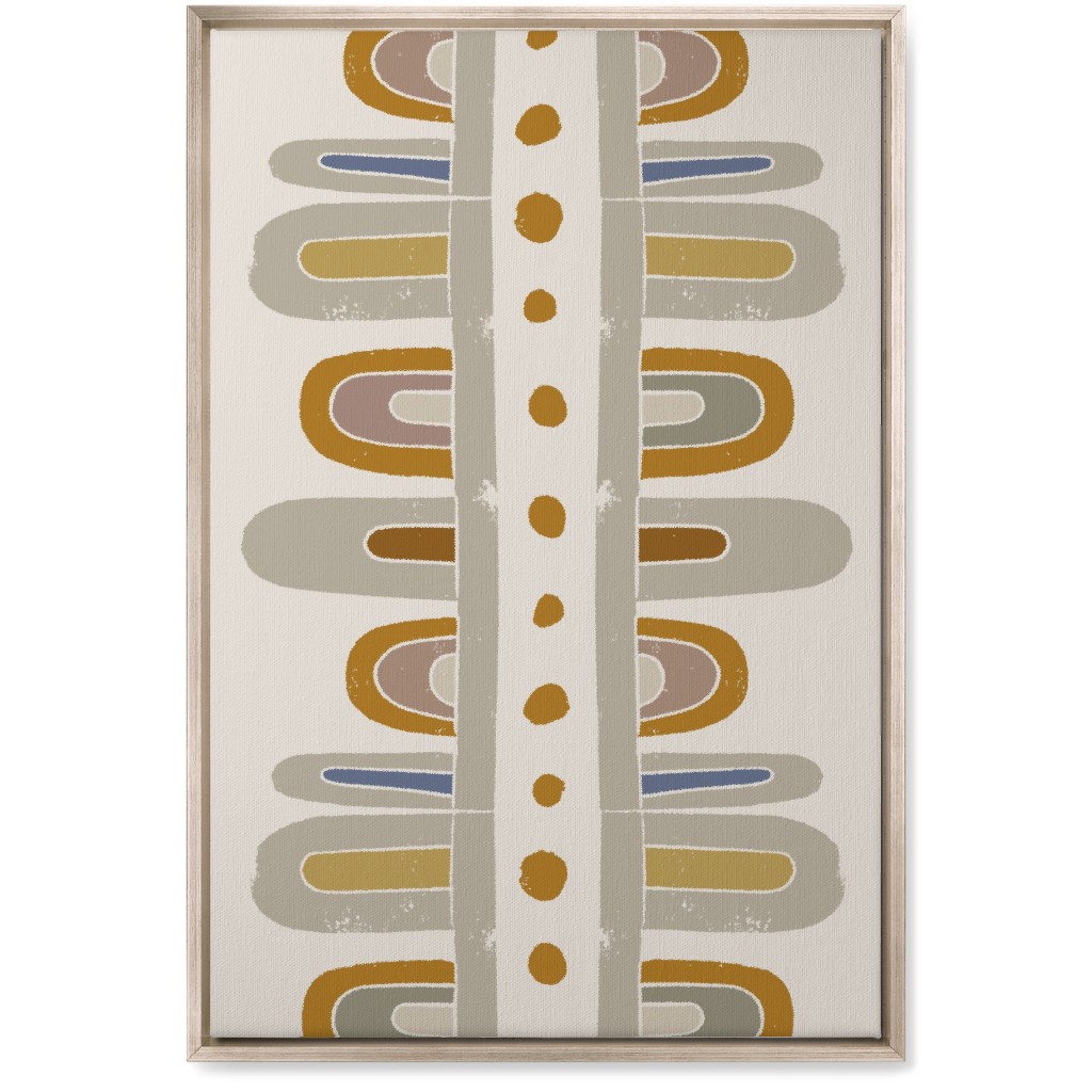 Hills Block Wall Art, Metallic, Single piece, Canvas, 20x30, Multicolor