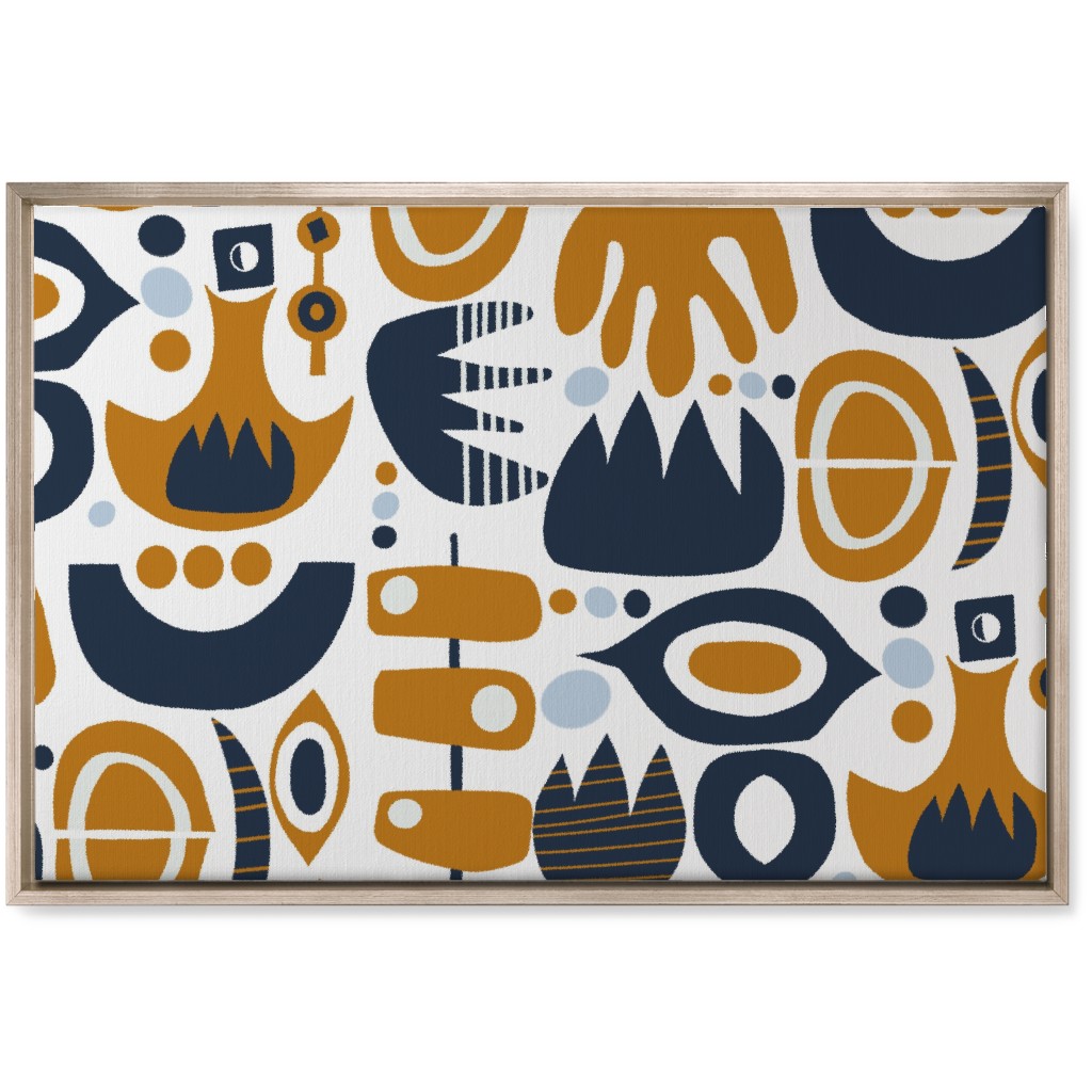 Bold Plant Wall Art, Metallic, Single piece, Canvas, 20x30, Multicolor