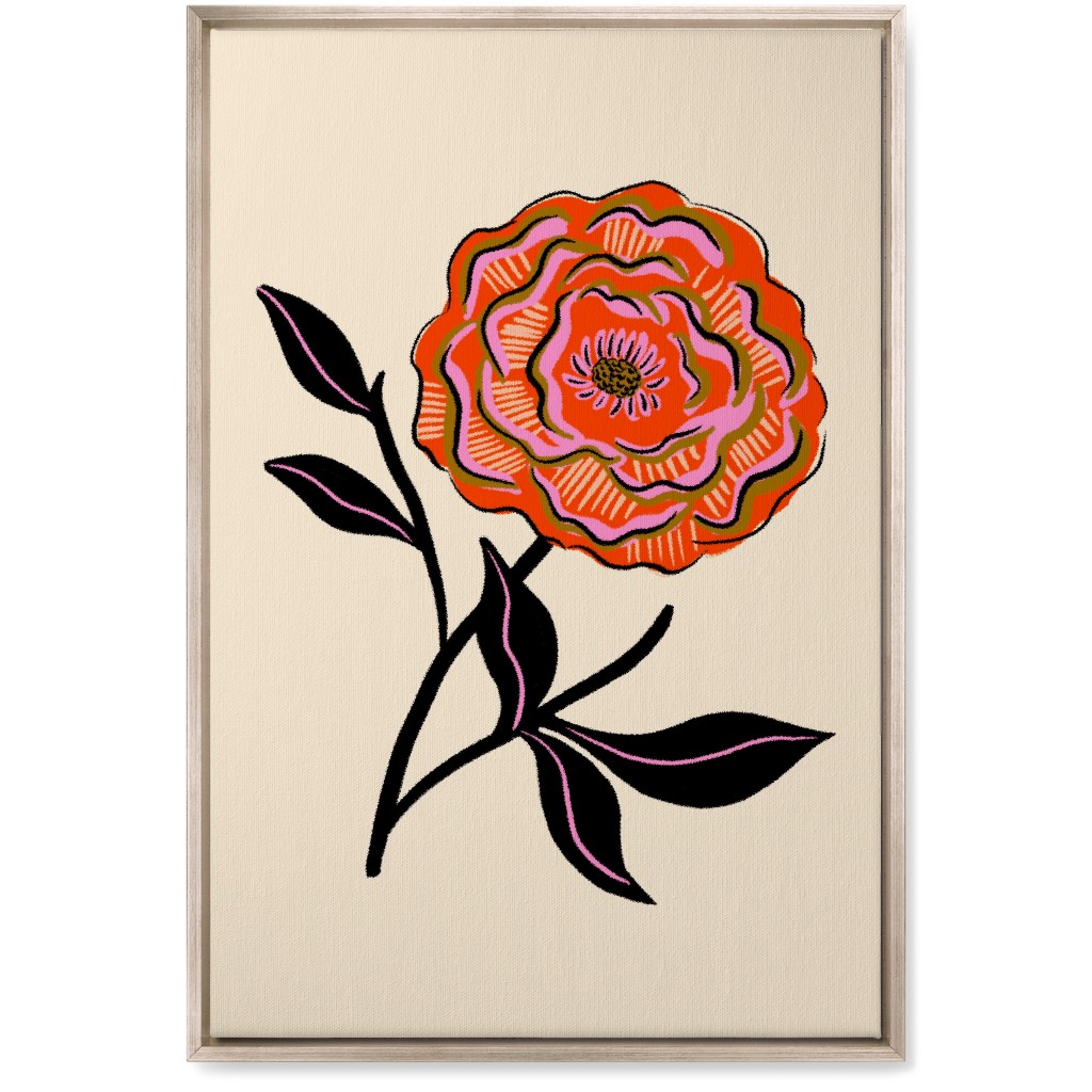 Vintage Botanical - Multi Wall Art, Metallic, Single piece, Canvas, 20x30, Multicolor