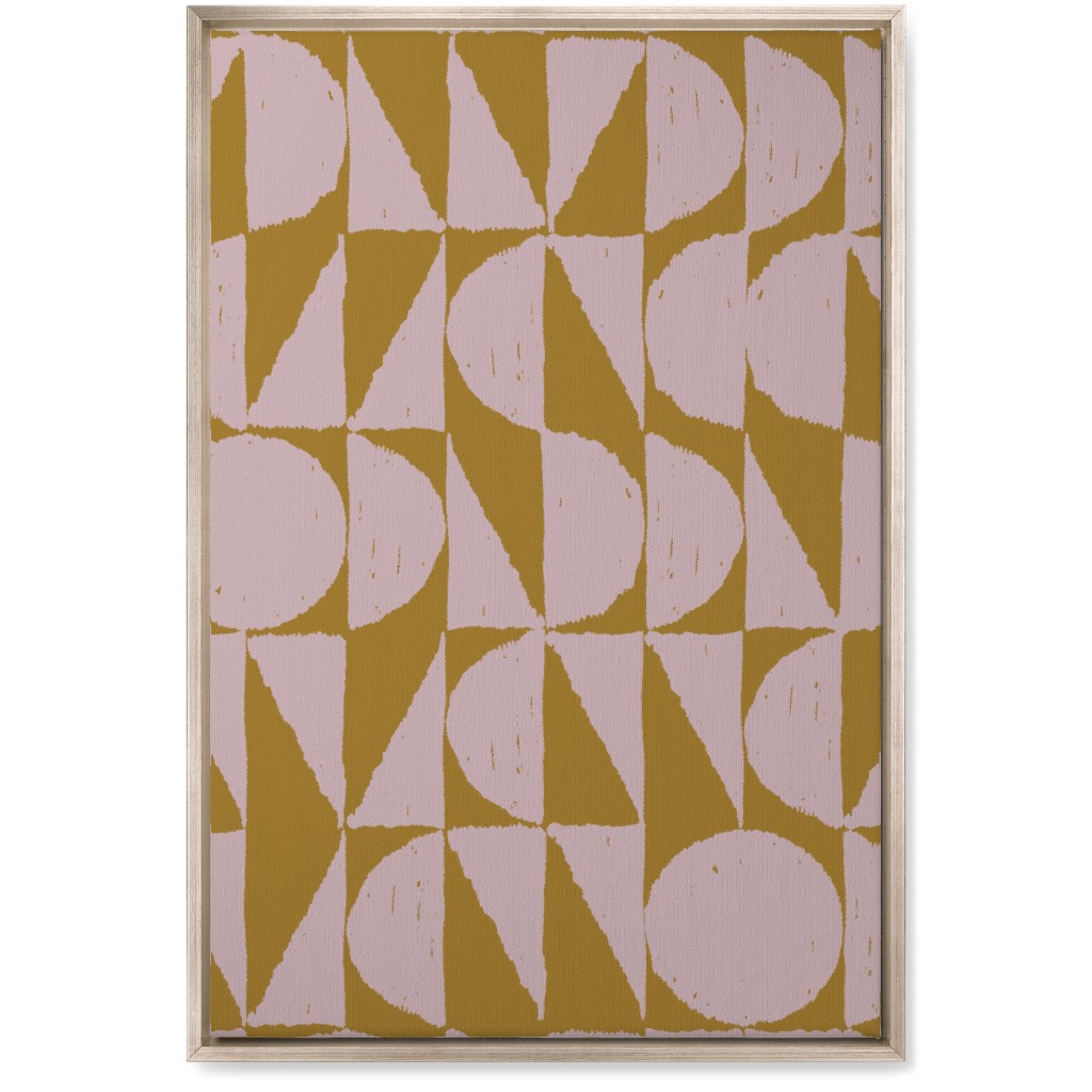 Mod Shapes Wall Art, Metallic, Single piece, Canvas, 20x30, Multicolor, Alpaca