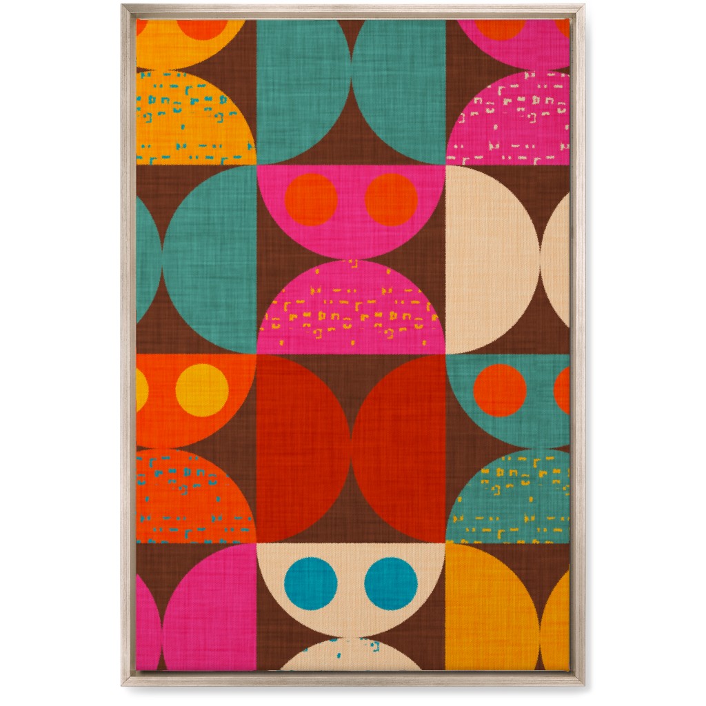 Mid Mod Owl - Multi Wall Art, Metallic, Single piece, Canvas, 20x30, Multicolor