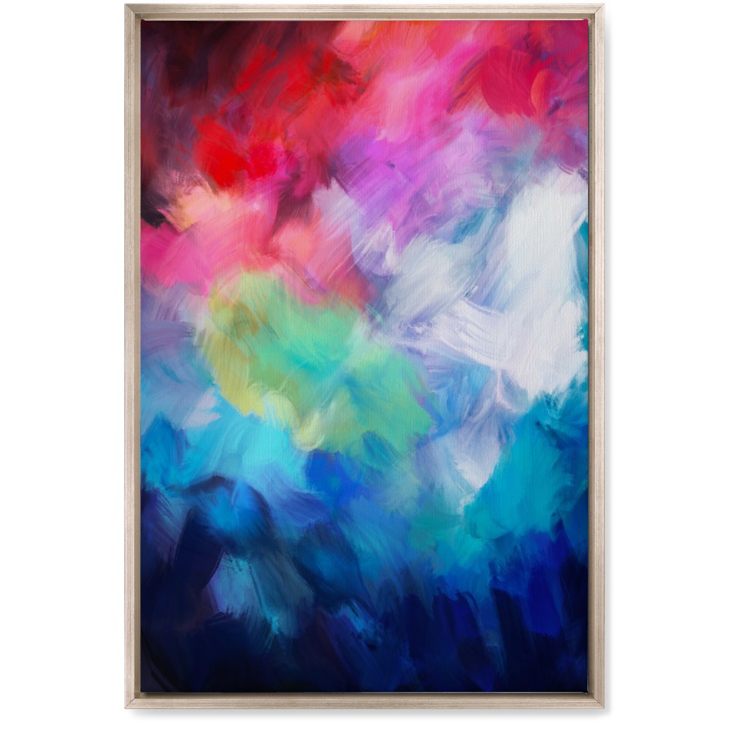 Color Flash - Multi Wall Art, Metallic, Single piece, Canvas, 20x30, Multicolor