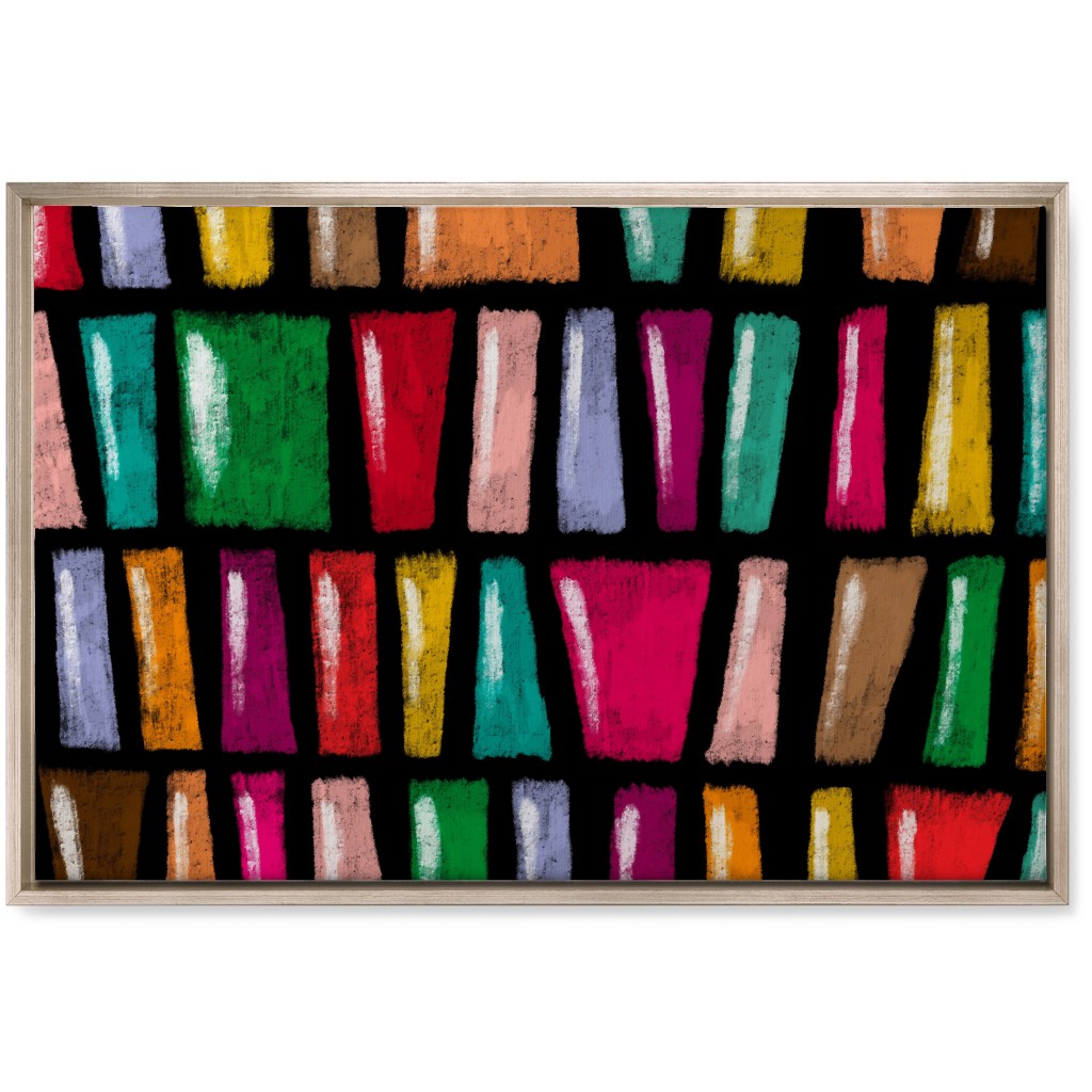 Stained Glass Abstract - Multi Wall Art, Metallic, Single piece, Canvas, 20x30, Multicolor