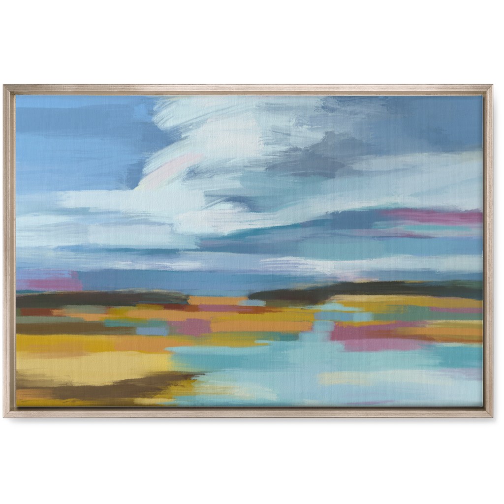 Waters Edge Wall Art, Metallic, Single piece, Canvas, 20x30, Multicolor