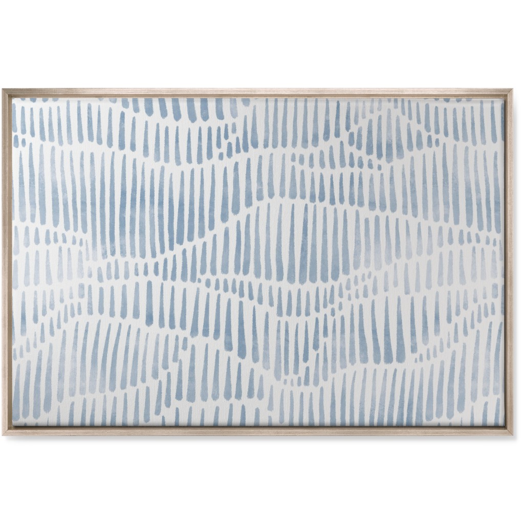 Appalachia - Blue Wall Art, Metallic, Single piece, Canvas, 24x36, Blue, True Blue