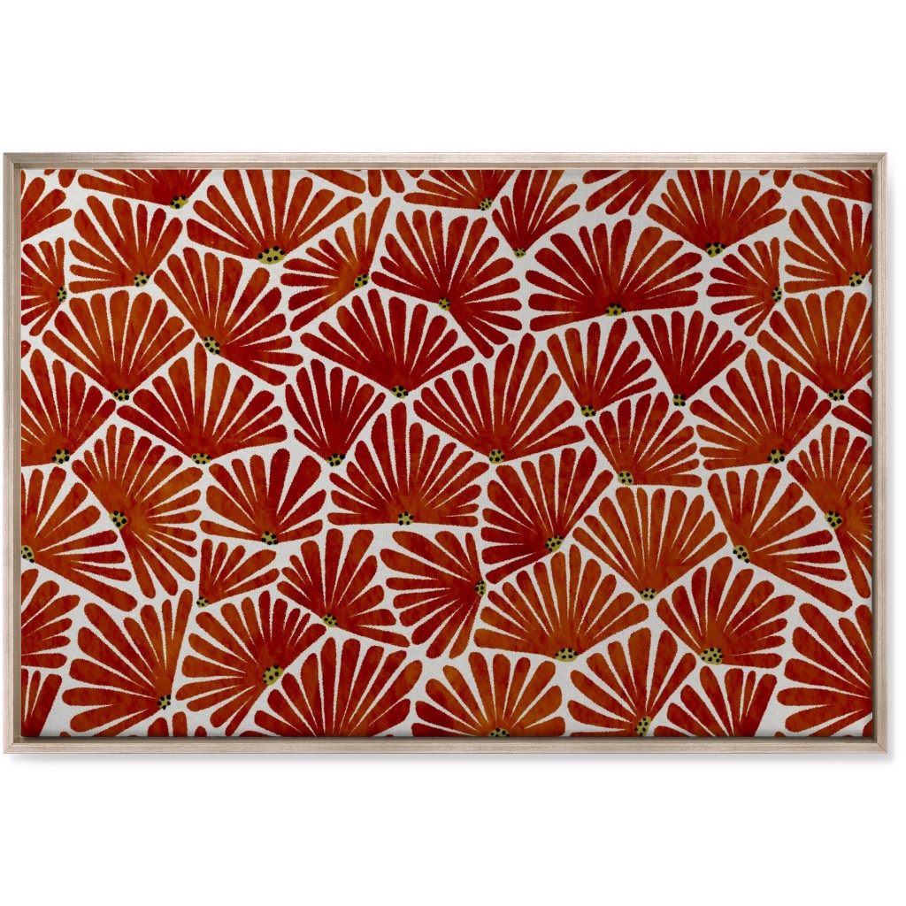 Solie Wall Art, Metallic, Single piece, Canvas, 24x36, Red, Cinnamon