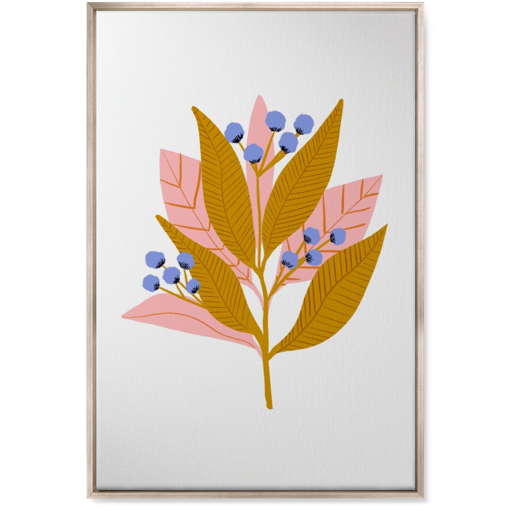 Structured Flower - Multi Wall Art, Metallic, Single piece, Canvas, 24x36, Multicolor