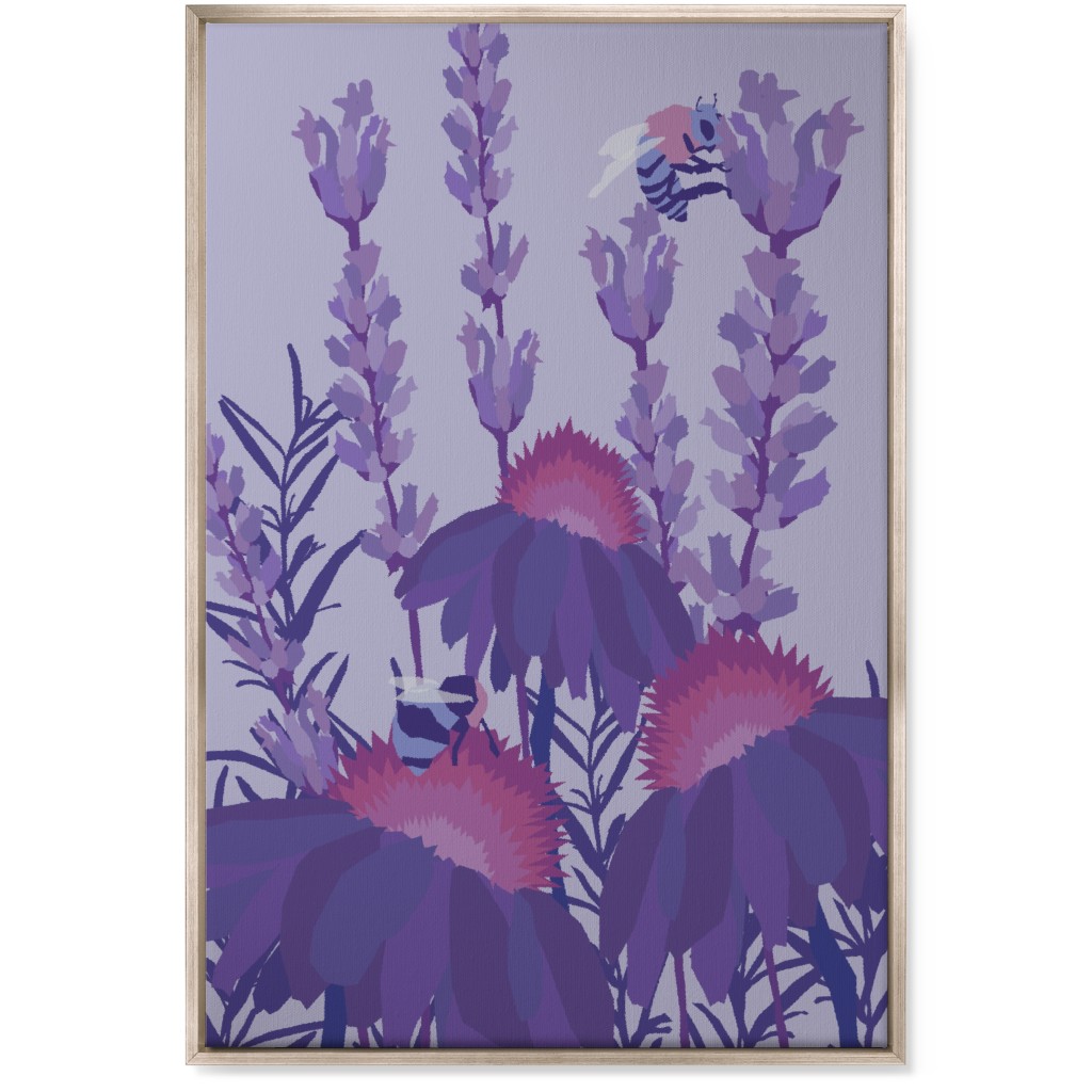 Purple Framed Wall Art