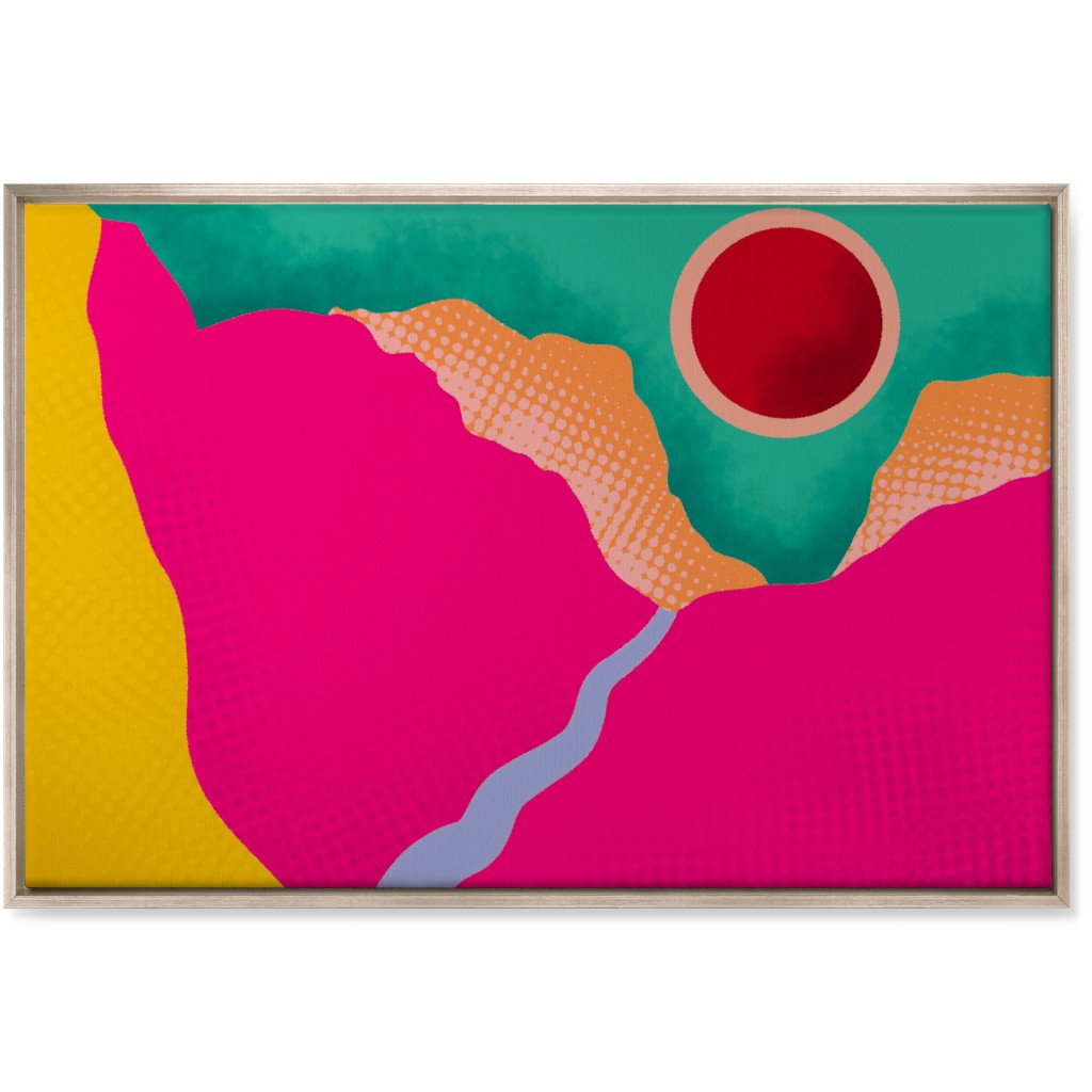 Mountains - Bold Wall Art, Metallic, Single piece, Canvas, 24x36, Multicolor