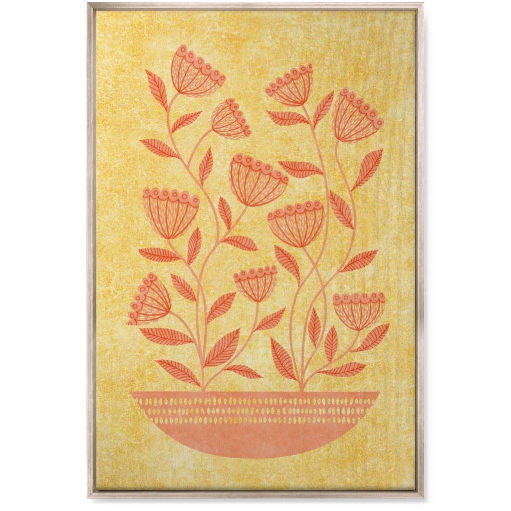 Yellow Floral Wall Art