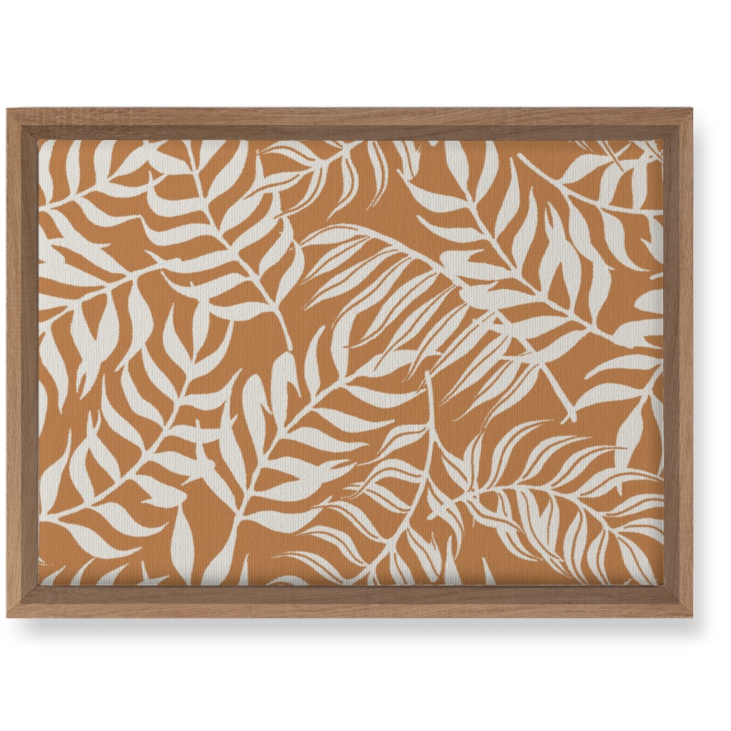 Moving Palms Wall Art, Natural, Single piece, Canvas, 10x14, Orange, Pueblo