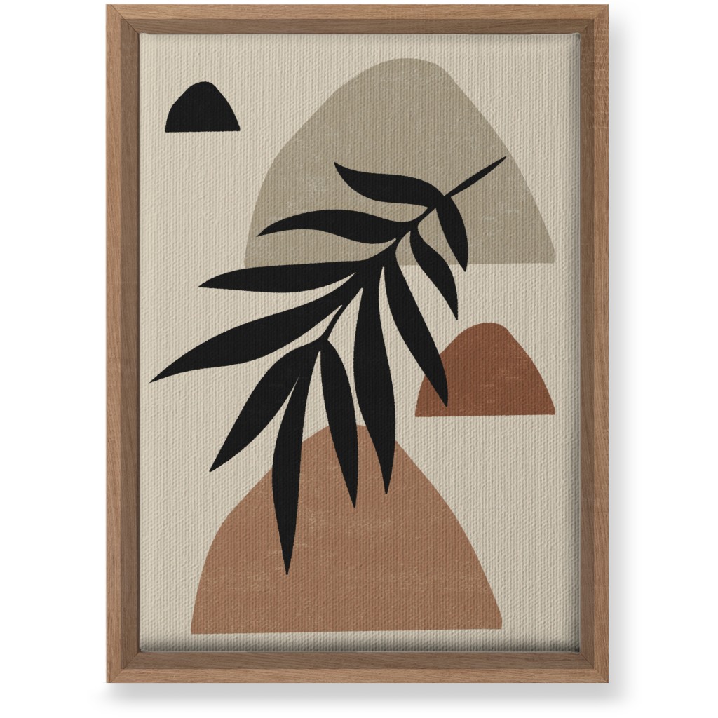 Abstract Palm - Neutral Wall Art, Natural, Single piece, Canvas, 10x14, Beige