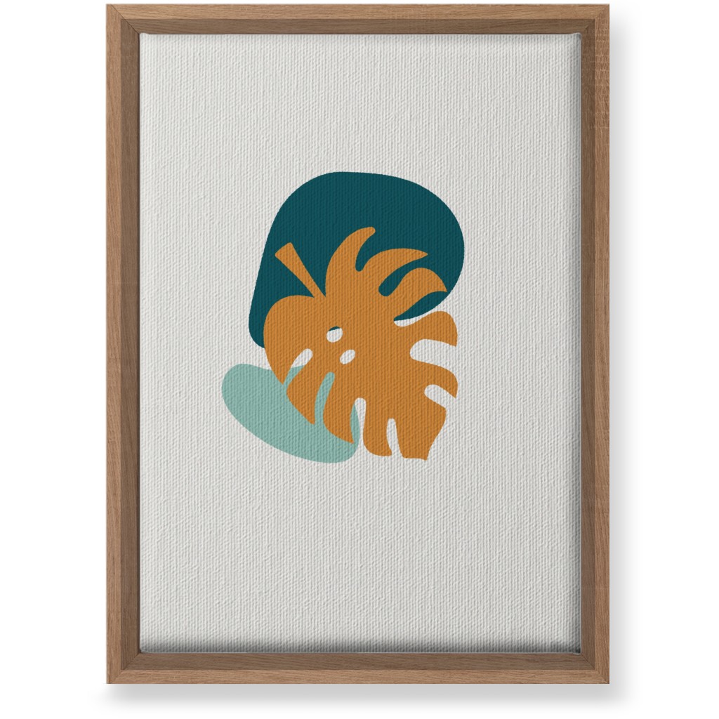 Shapes and Fern Leaf Ii Wall Art, Natural, Single piece, Canvas, 10x14, Multicolor, Ink Spot