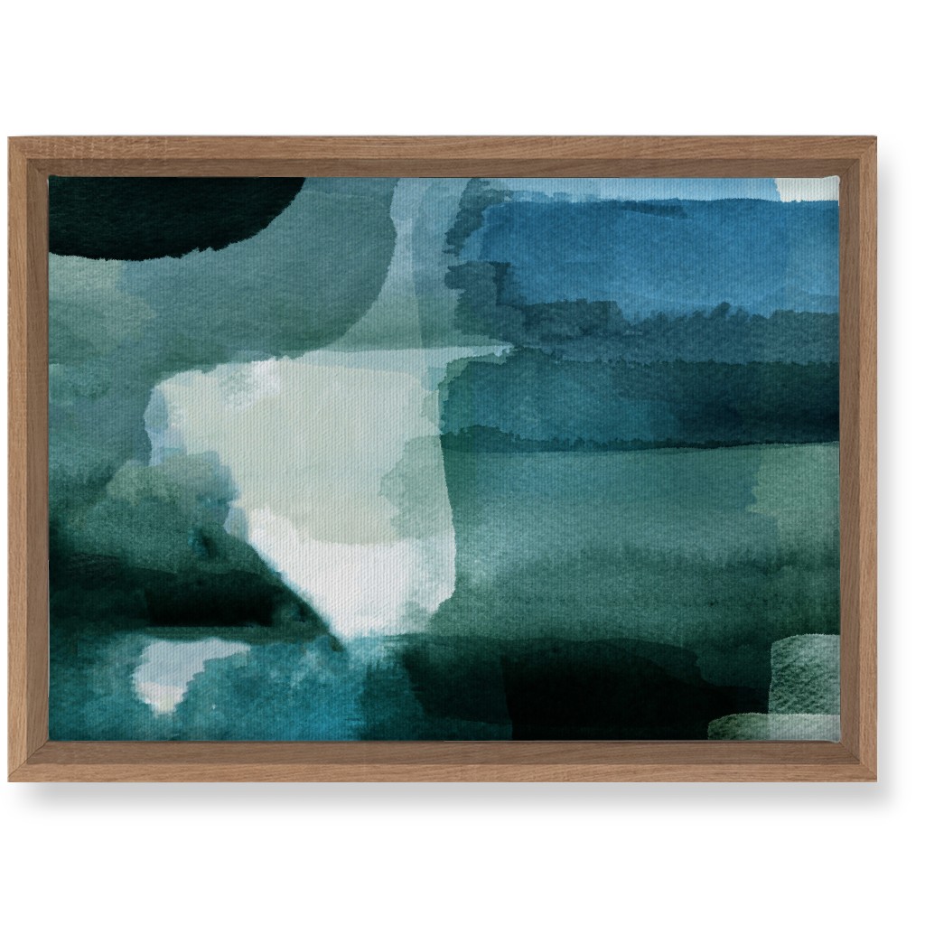 Abyss - Green and Blue Wall Art, Natural, Single piece, Canvas, 10x14, Green