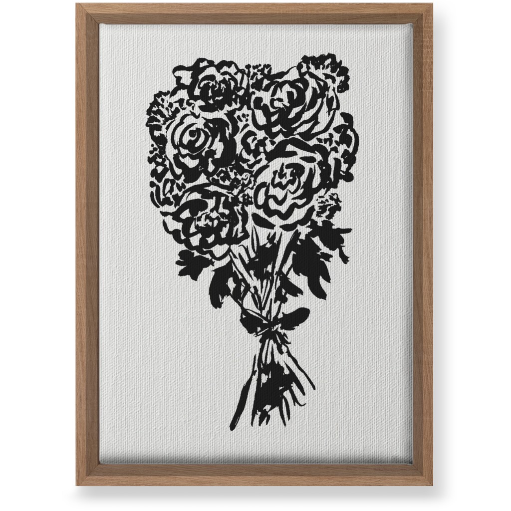 Summer Bouquet Wall Art, Natural, Single piece, Canvas, 10x14, White