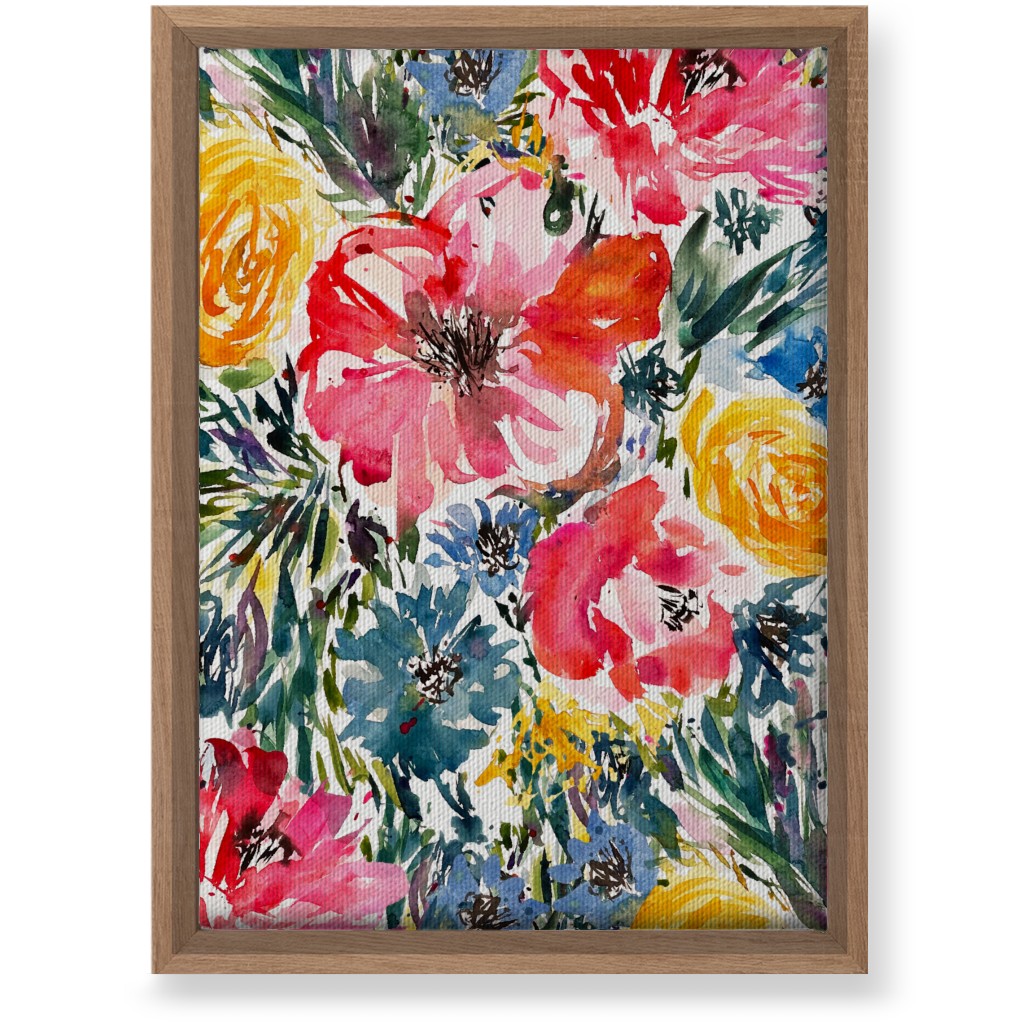 Blair Floral - Multi Wall Art, Natural, Single piece, Canvas, 10x14, Multicolor