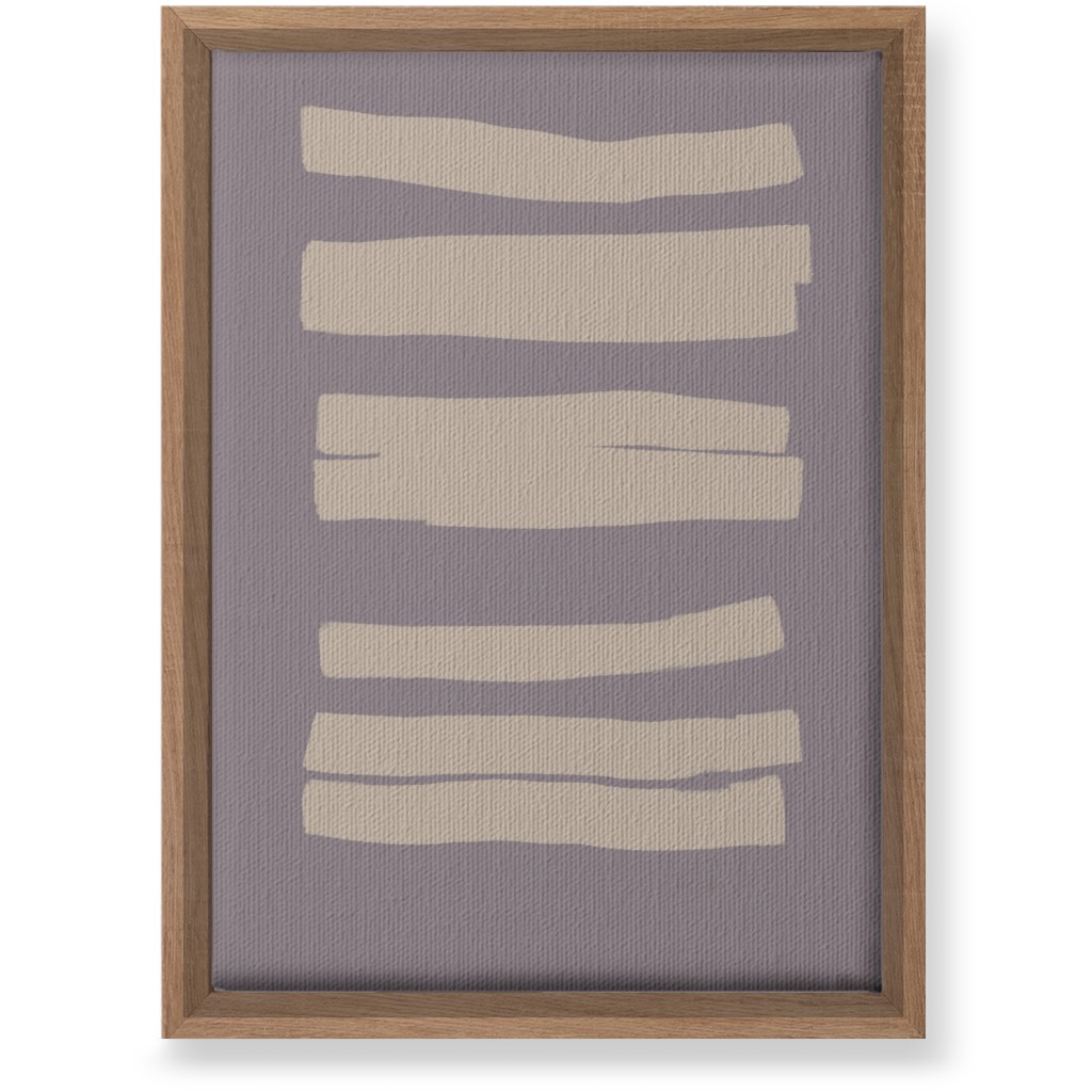 Bold Stripes Abstract Ii Wall Art, Natural, Single piece, Canvas, 10x14, Purple