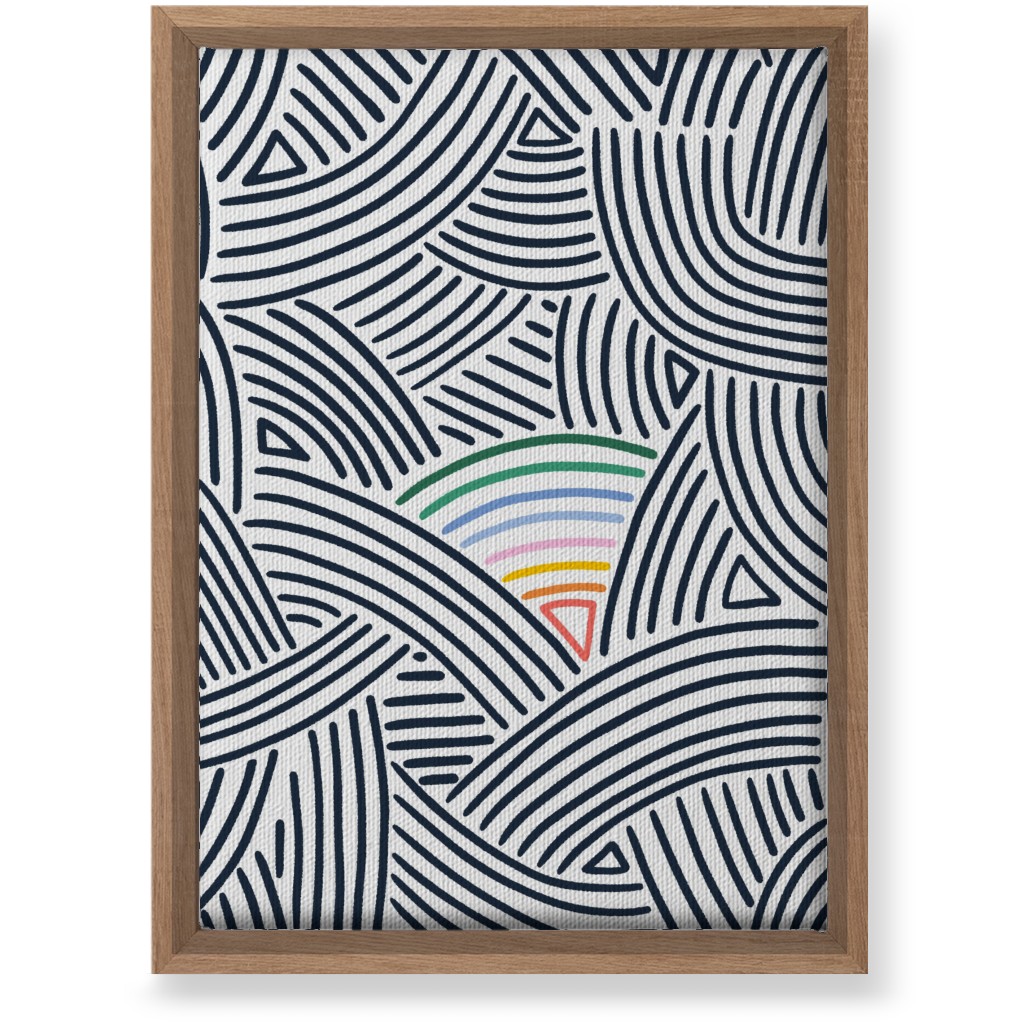 Rainbows Wall Art, Natural, Single piece, Canvas, 10x14, Black