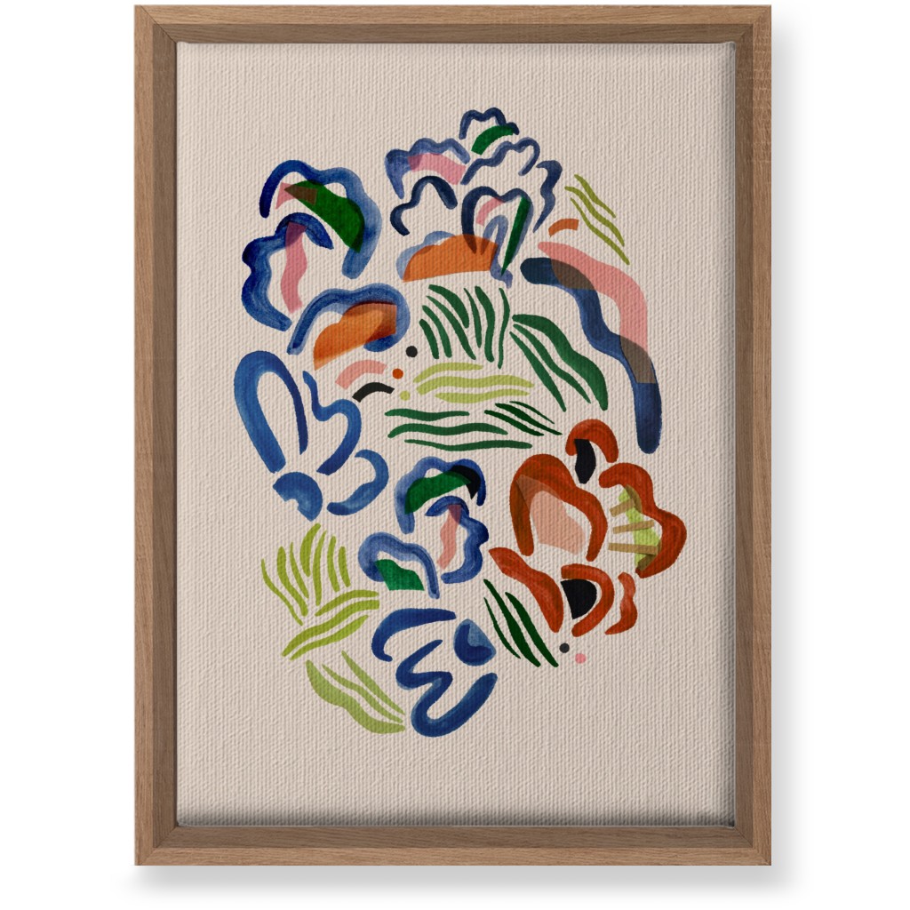 Garden Watercolor - Multi Wall Art, Natural, Single piece, Canvas, 10x14, Multicolor