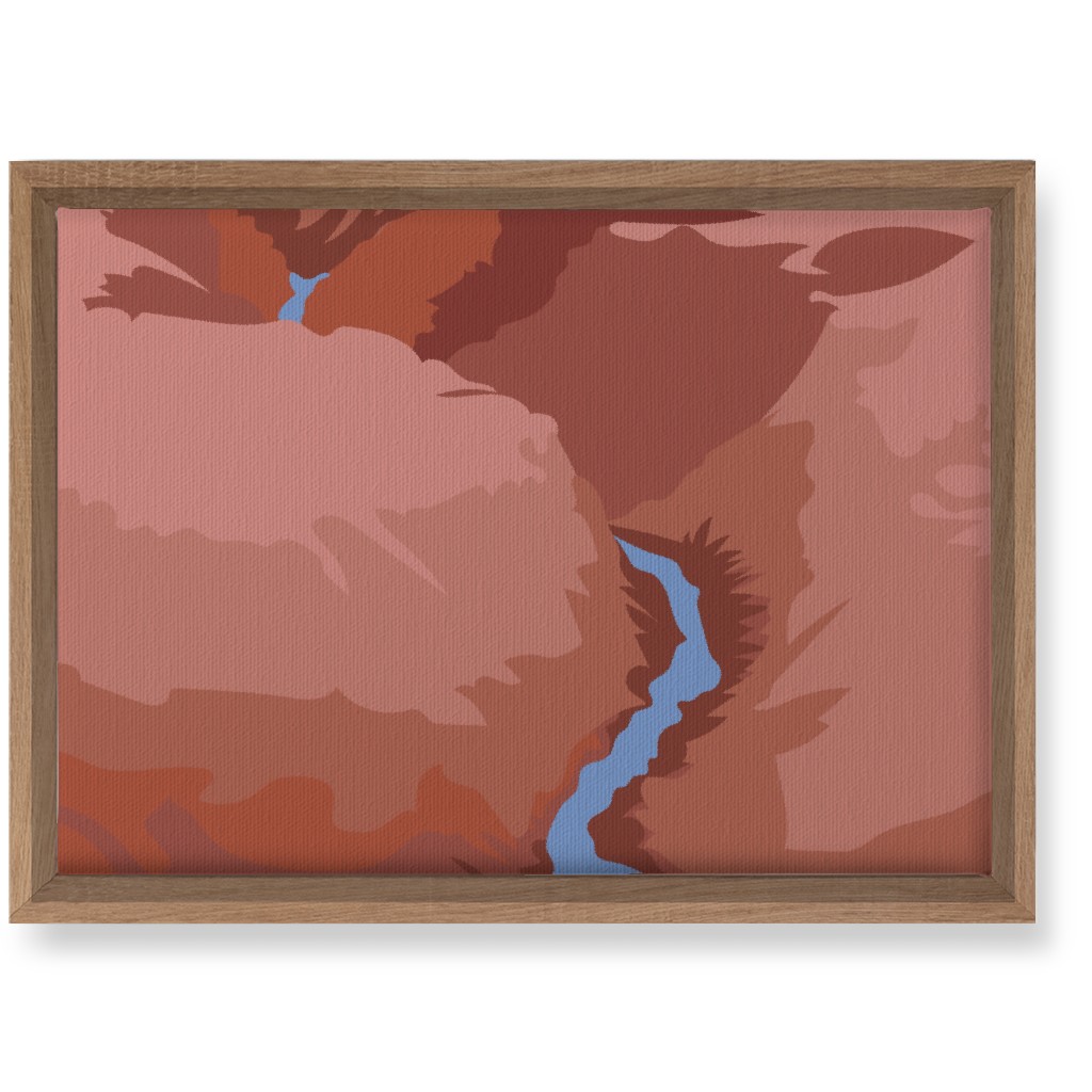 Winding Canyon River - Terracotta Wall Art, Natural, Single piece, Canvas, 10x14, Brown