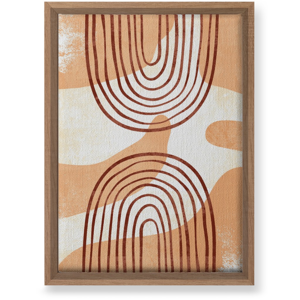 Desert Abstract - Earthy Warm Tones Wall Art, Natural, Single piece, Canvas, 10x14, Orange