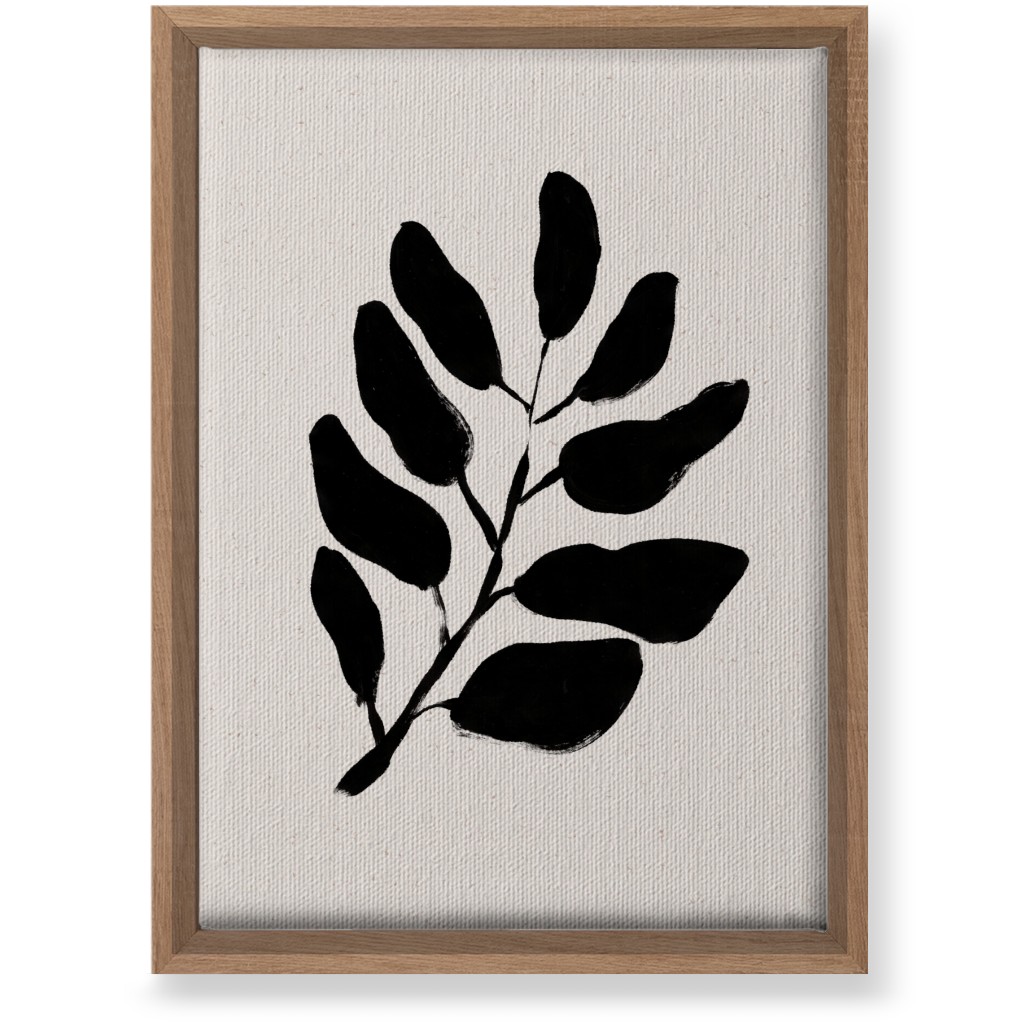 Acryl Leaf - Neutral Wall Art, Natural, Single piece, Canvas, 10x14, Beige