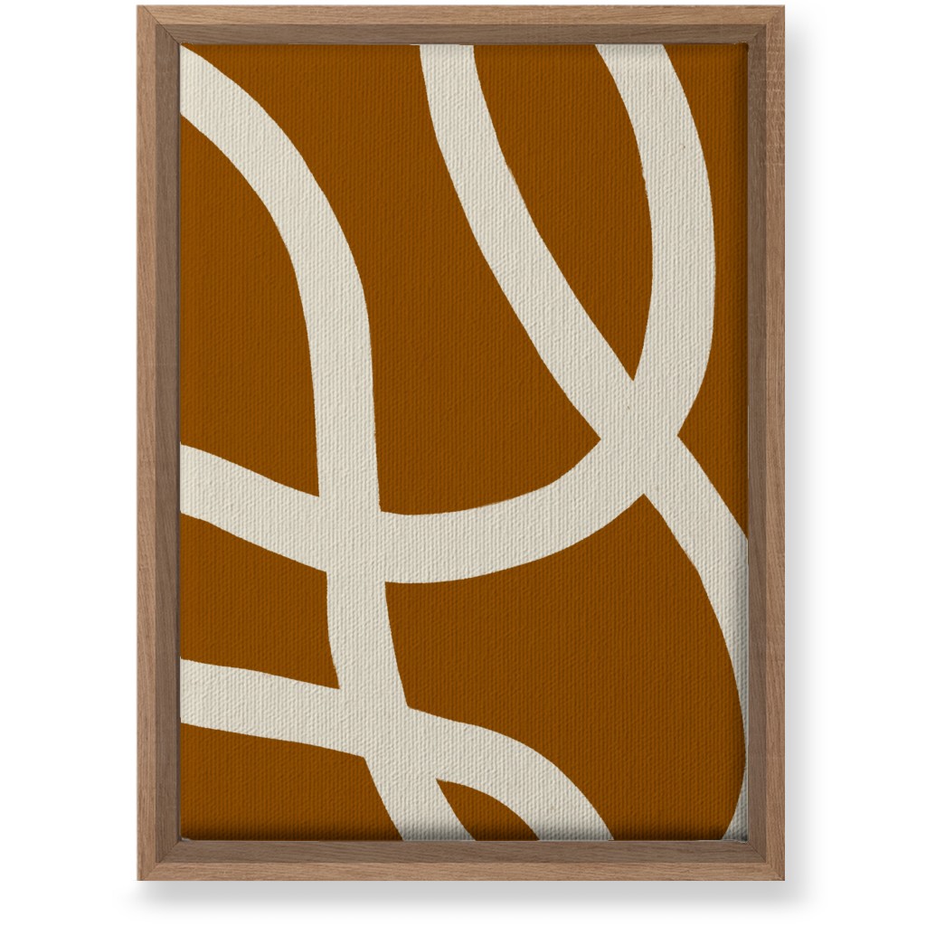 Tangled Brush Strokes I Wall Art, Natural, Single piece, Canvas, 10x14, Orange