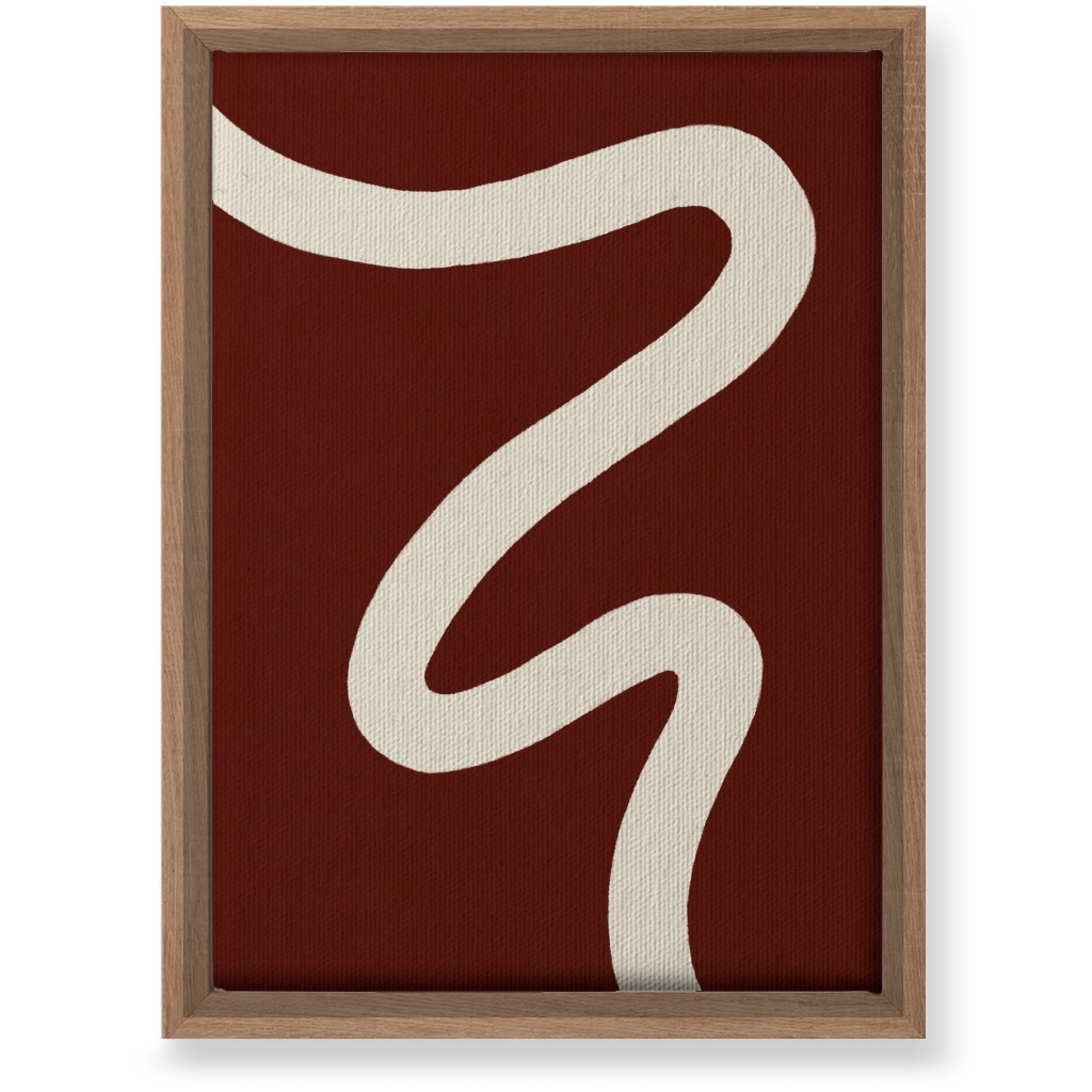 Tangled Brush Strokes Iv Wall Art, Natural, Single piece, Canvas, 10x14, Red, Cocoa