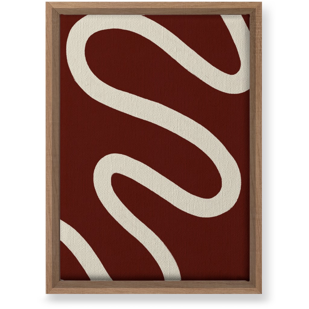 Tangled Brush Strokes Ii Wall Art, Natural, Single piece, Canvas, 10x14, Red, Chocolate