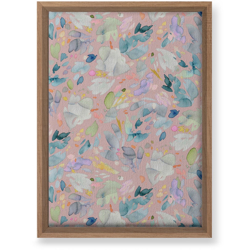 Abstract Petal Flowering Wall Art, Natural, Single piece, Canvas, 10x14, Pink, Alpaca