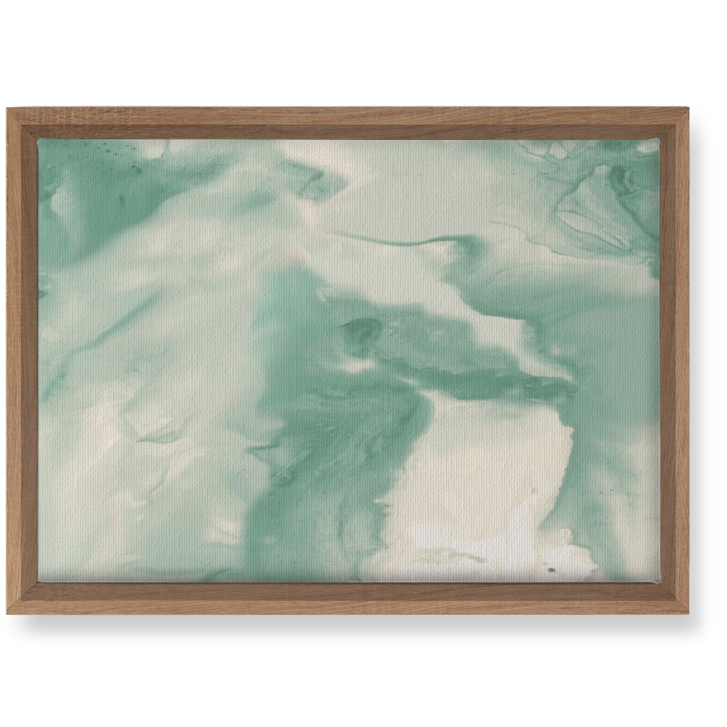 Abstract Watercolor Marble Wall Art, Natural, Single piece, Canvas, 10x14, Green, Mantis