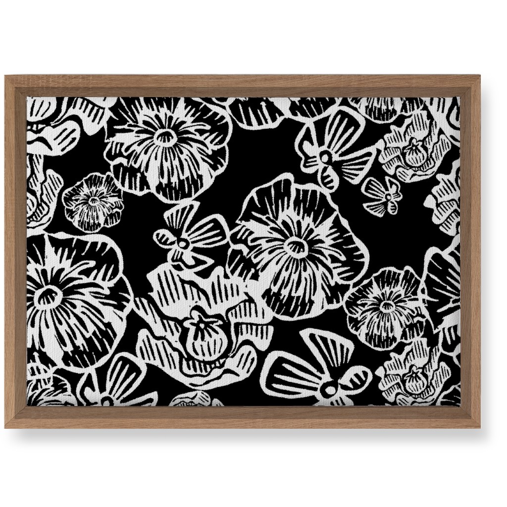Poppy Arty Wall Art, Natural, Single piece, Canvas, 10x14, Black
