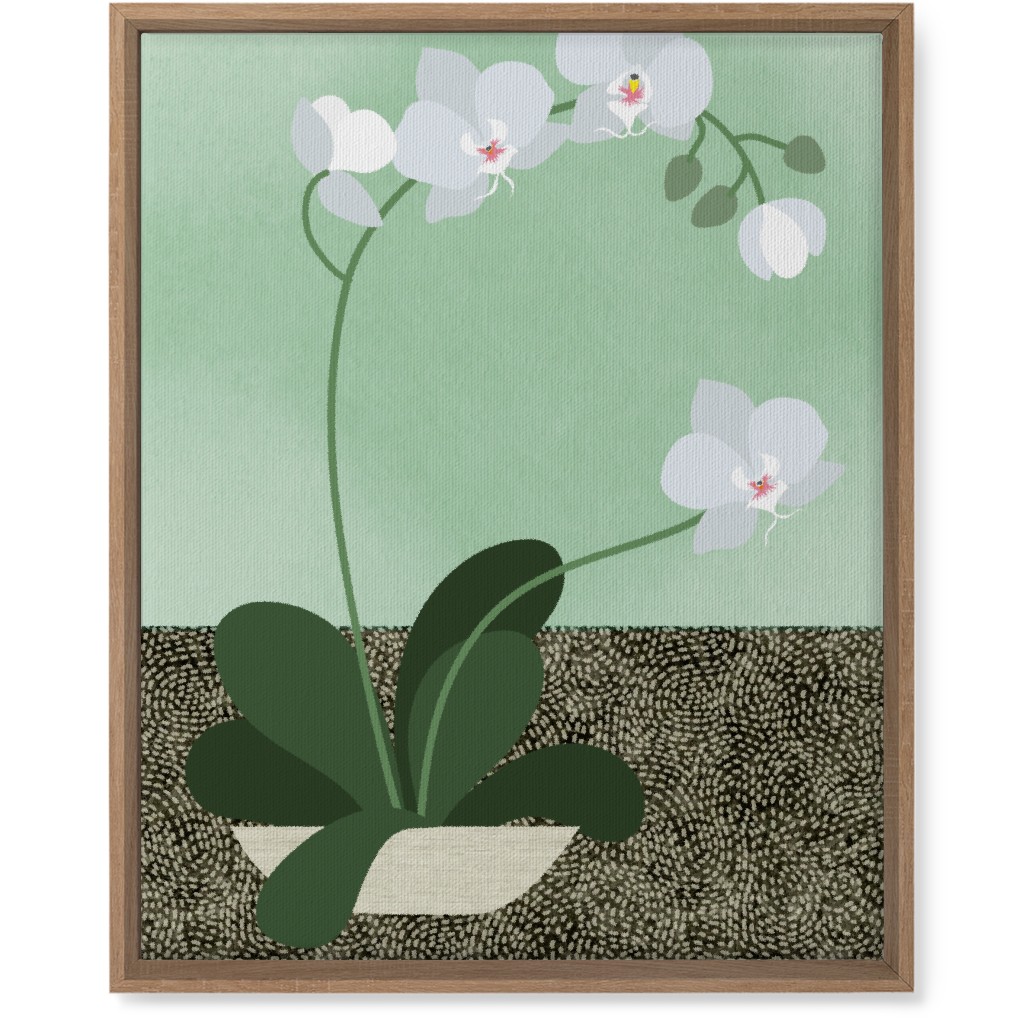Orchids - the Only Houseplant I Can Keep Alive! Wall Art, Natural, Single piece, Canvas, 16x20, Green, Classic Green
