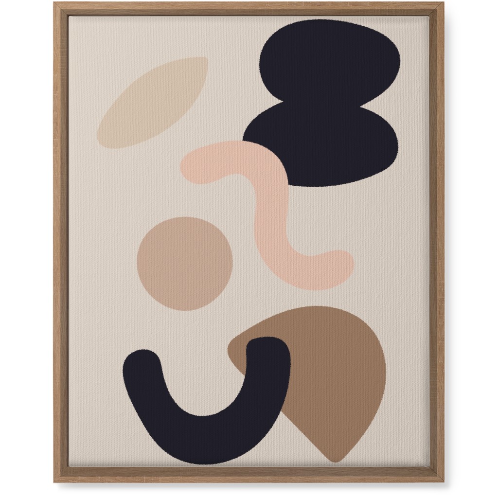 Abstract Collage - Neutral Wall Art, Natural, Single piece, Canvas, 16x20, Beige, Pearl